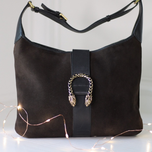Gucci Dionysus Brown Suede Calfskin Hobo Bag - Picture 1 of 16
